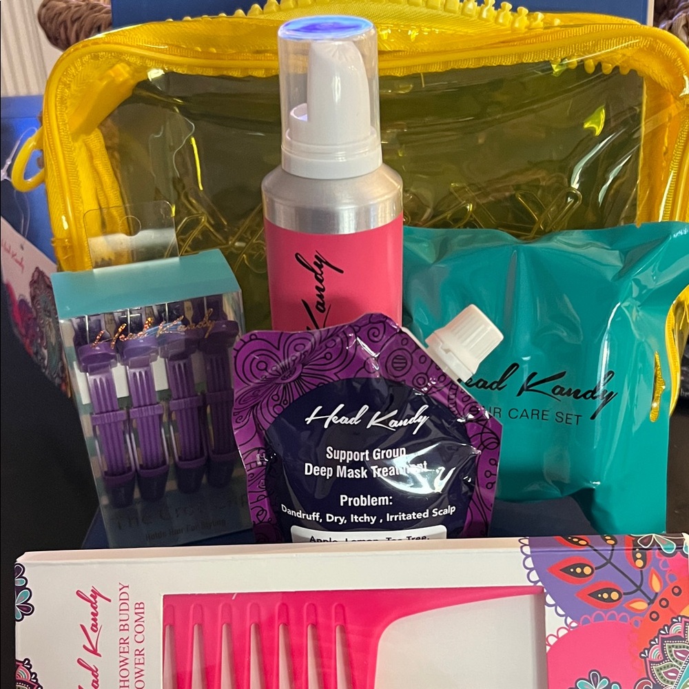 Hair Care Set - Pink and Yellow